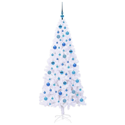 Albero di Natale artificiale Bianco 180 cm PVC e Acciaio | homemem39