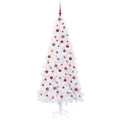 Albero di Natale artificiale Bianco 210 cm PVC e Acciaio | homemem39