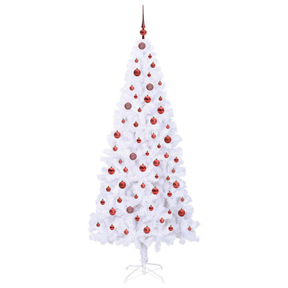 Albero di Natale artificiale Bianco 210 cm PVC e Acciaio | homemem39
