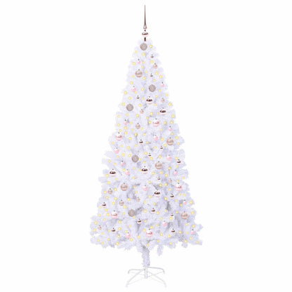 Albero di Natale artificiale Bianco 210 cm PVC e Acciaio | homemem39
