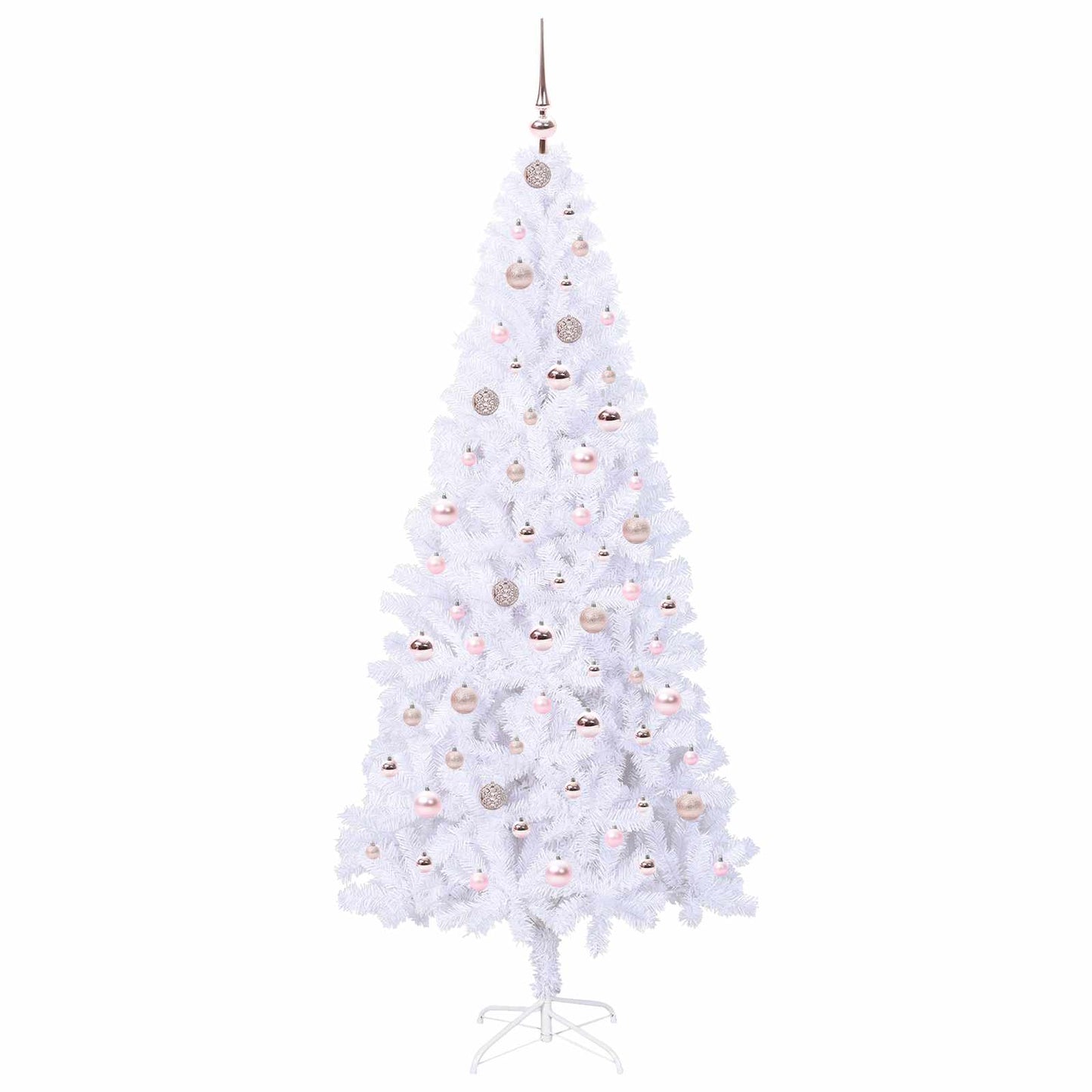 Albero di Natale artificiale Bianco 210 cm PVC e Acciaio | homemem39