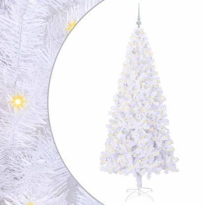 Albero di Natale artificiale Bianco 210 cm PVC e Acciaio | homemem39