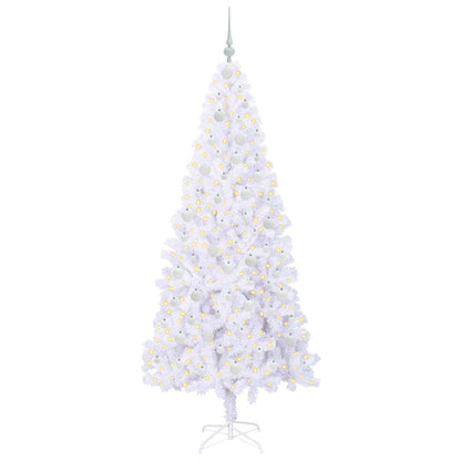 Albero di Natale artificiale Bianco 210 cm PVC e Acciaio | homemem39
