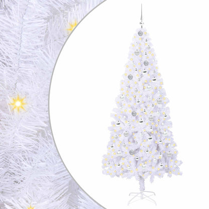 Albero di Natale artificiale Bianco 210 cm PVC e Acciaio | homemem39