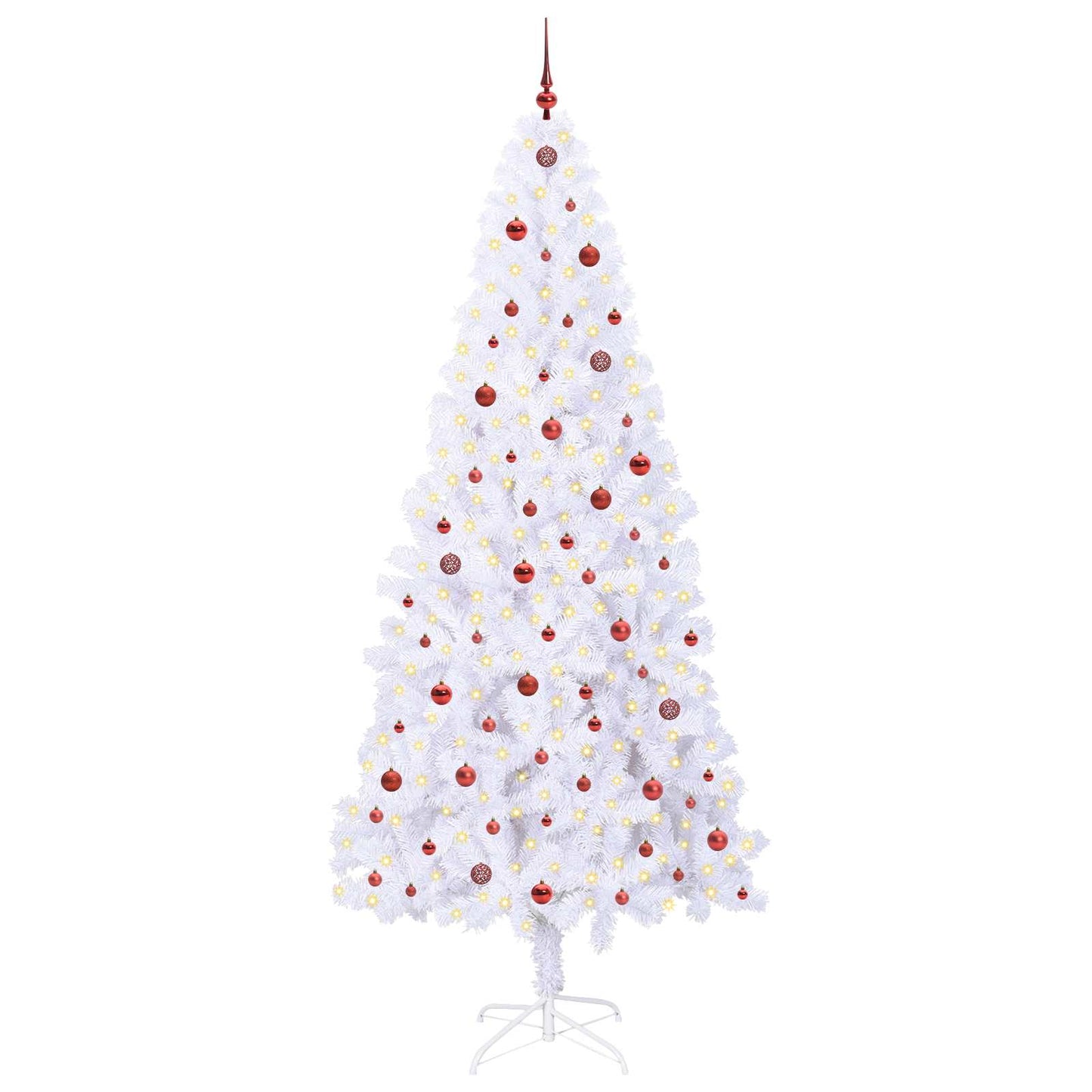Albero di Natale artificiale Bianco 240 cm PVC e Acciaio | homemem39