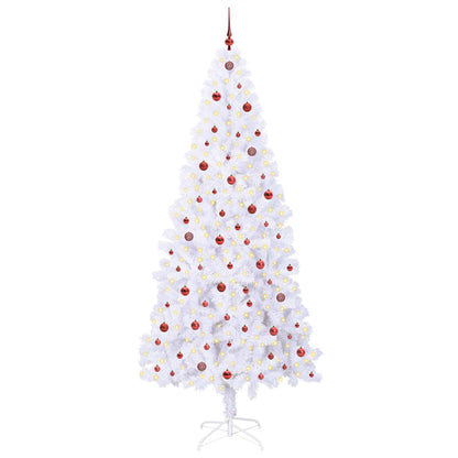Albero di Natale artificiale Bianco 240 cm PVC e Acciaio | homemem39