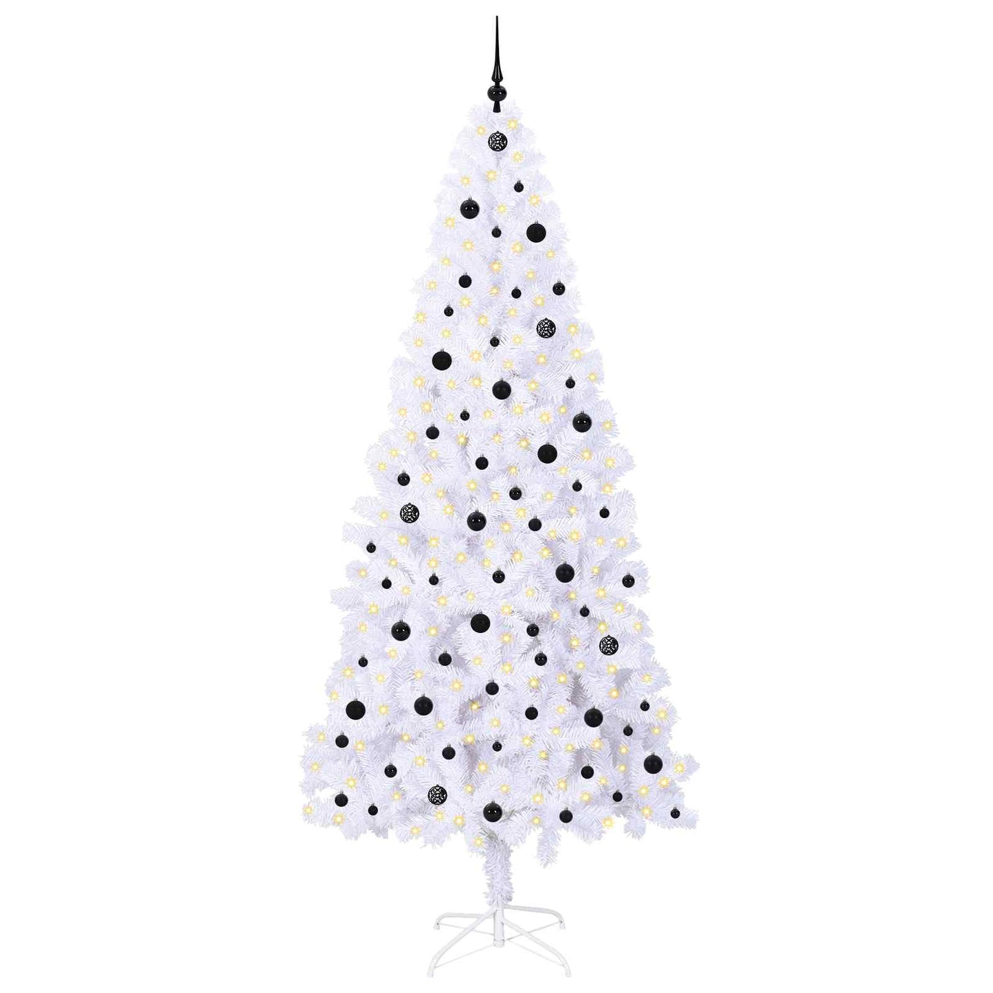 Albero di Natale artificiale Bianco 240 cm PVC e Acciaio | homemem39