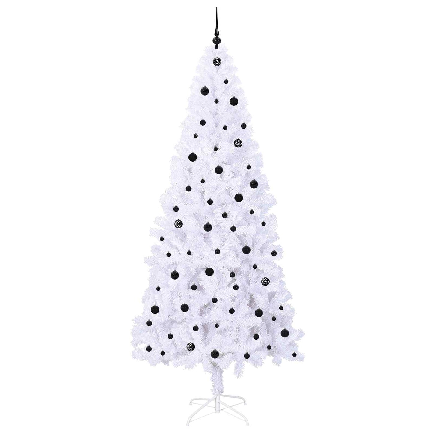 Albero di Natale artificiale Bianco 240 cm PVC e Acciaio | homemem39