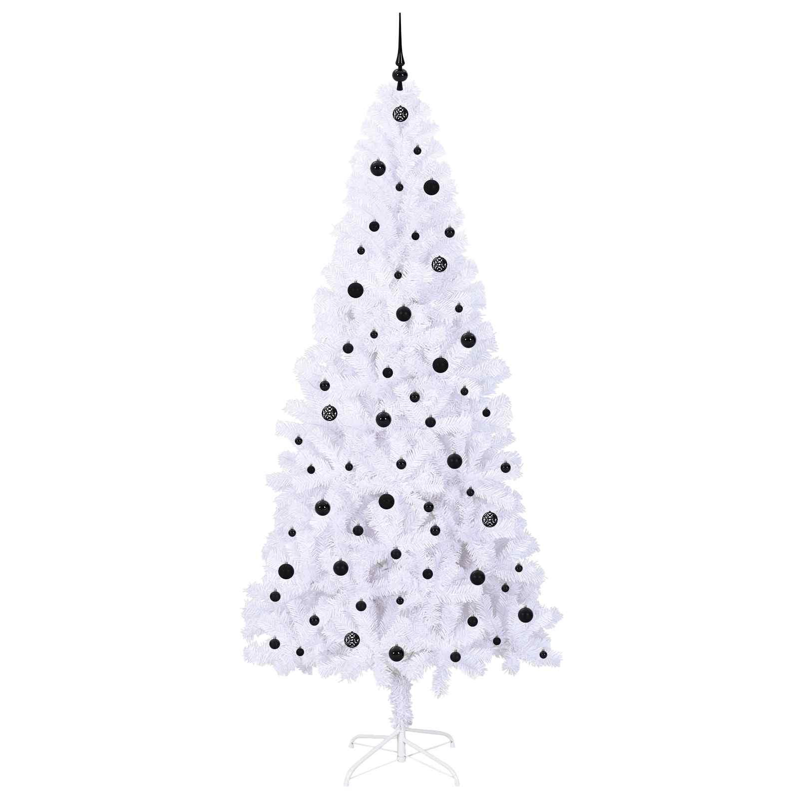 Albero di Natale artificiale Bianco 240 cm PVC e Acciaio | homemem39