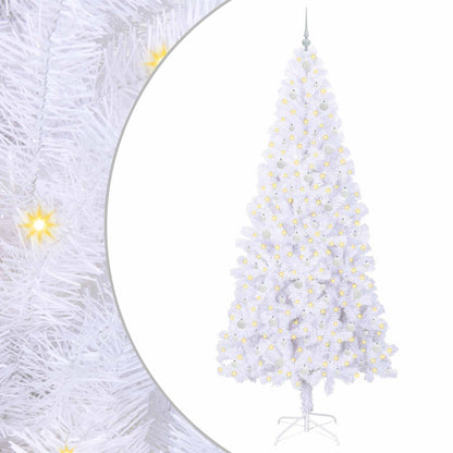 Albero di Natale artificiale Bianco 240 cm PVC e Acciaio | homemem39