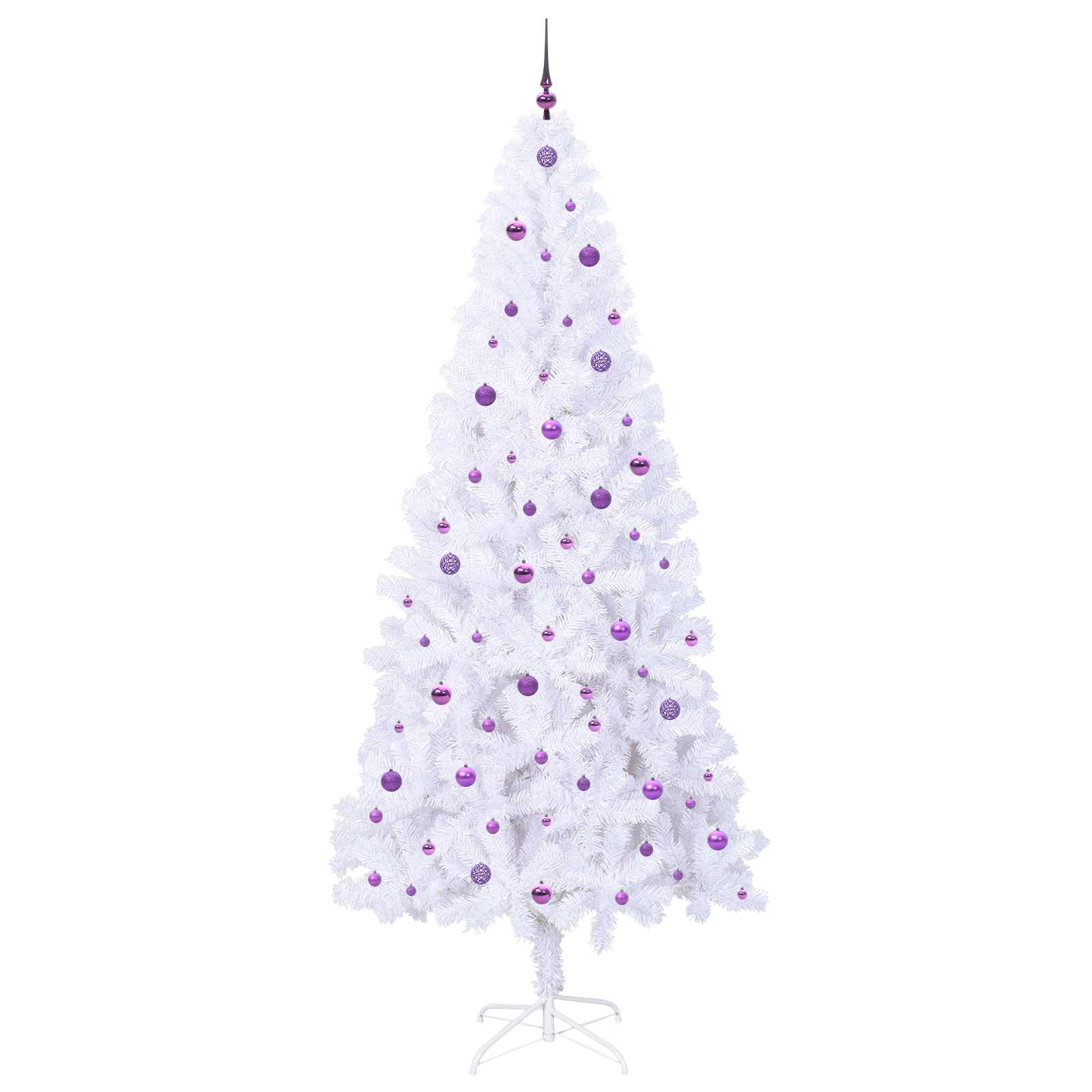 Albero di Natale artificiale Bianco 240 cm PVC e Acciaio | homemem39