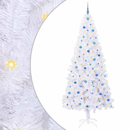 Albero di Natale artificiale Bianco 240 cm PVC e Acciaio | homemem39