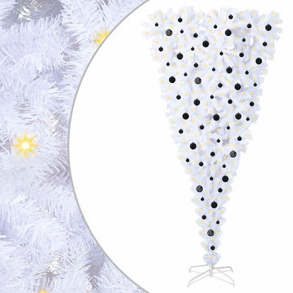 Albero di Natale artificiale Bianco 240 cm PVC e Acciaio | homemem39