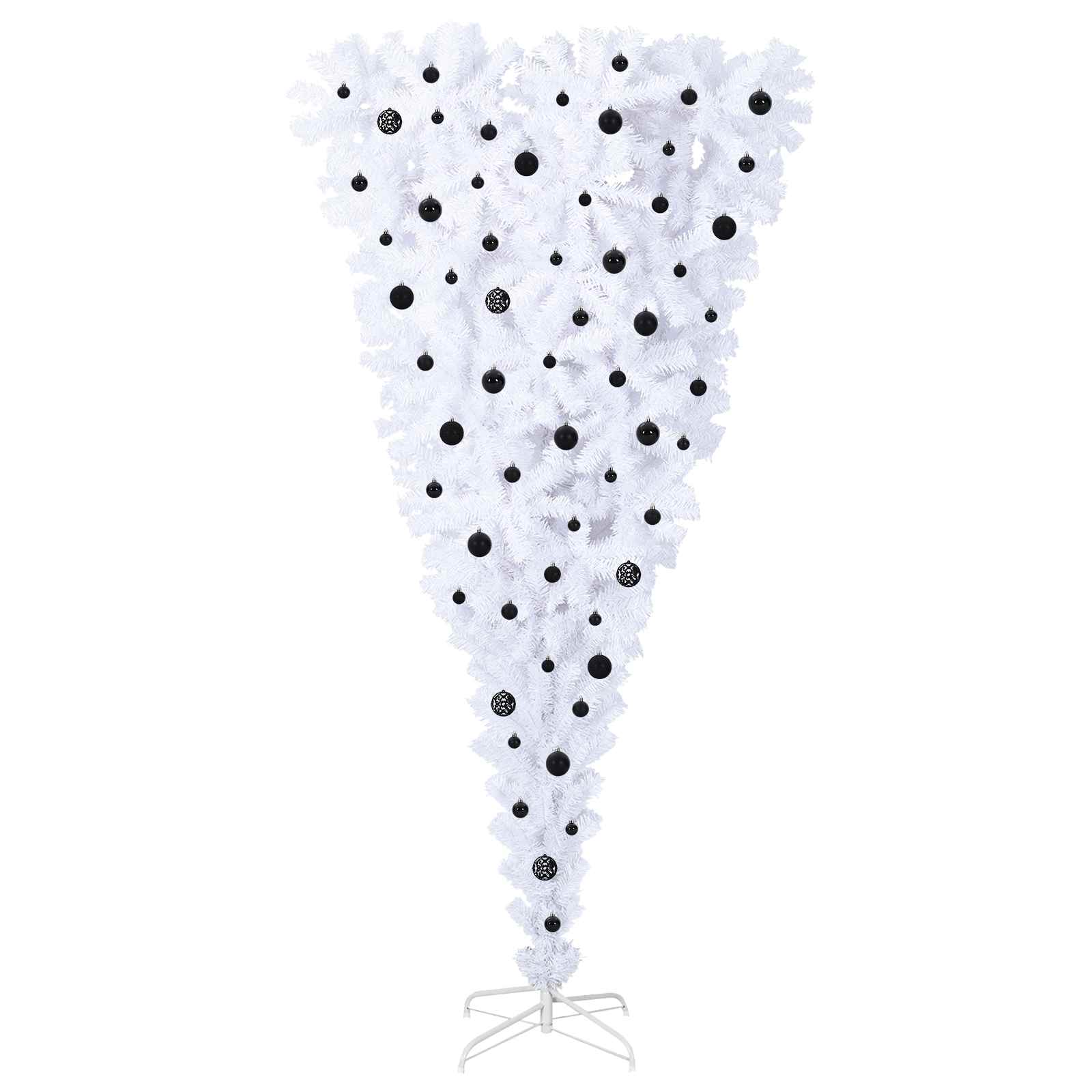 Albero di Natale artificiale Bianco 240 cm PVC e Acciaio | homemem39