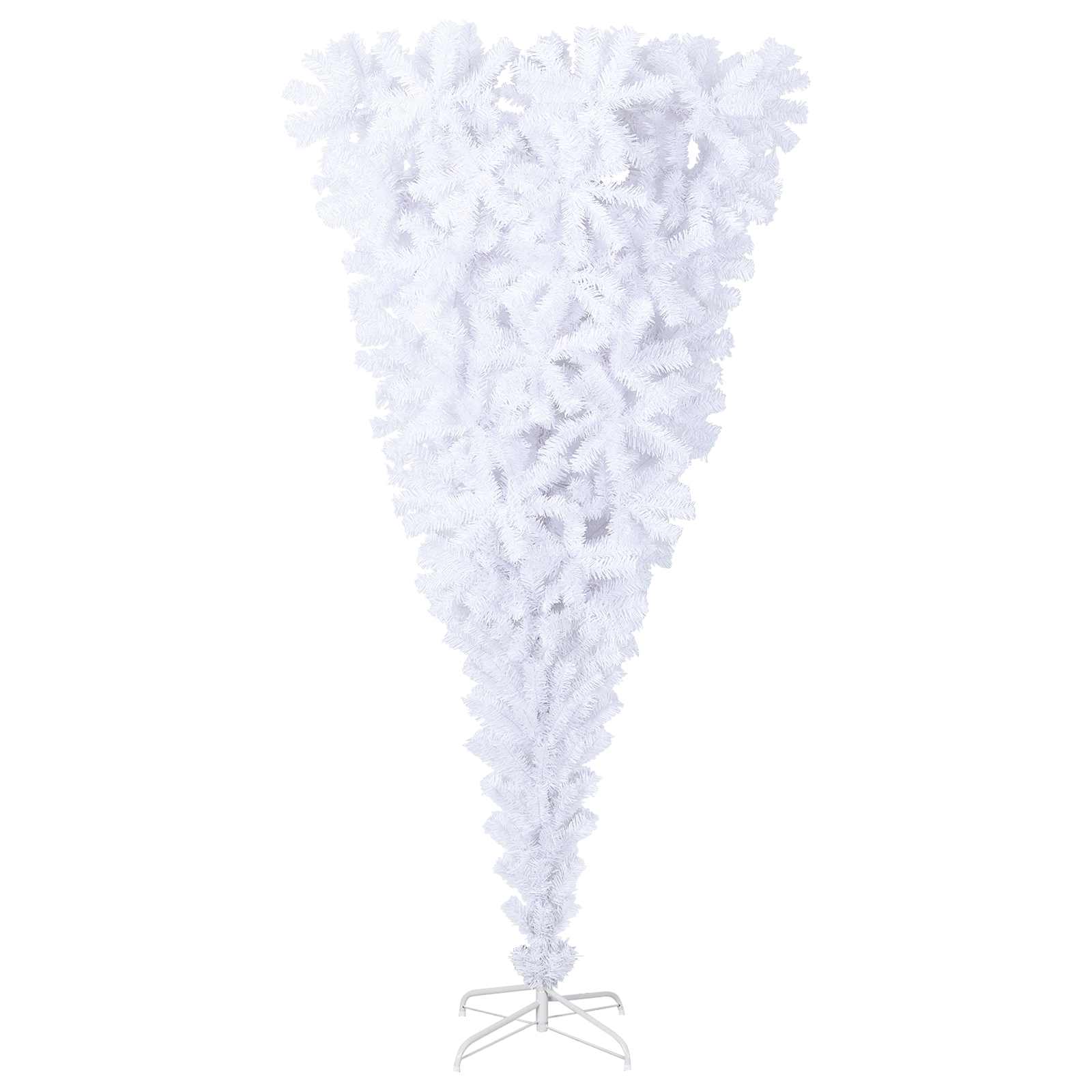 Albero di Natale artificiale Bianco 240 cm PVC e Acciaio | homemem39