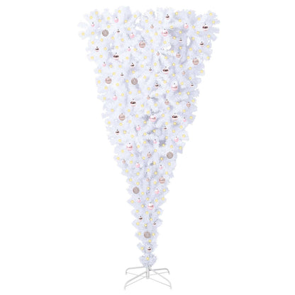 Albero di Natale artificiale Bianco 240 cm PVC e Acciaio | homemem39