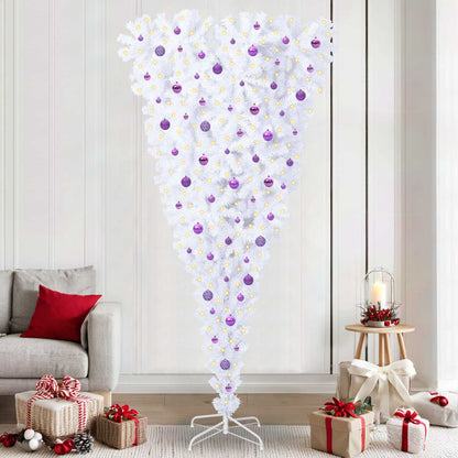 Albero di Natale artificiale Bianco 240 cm PVC e Acciaio | homemem39