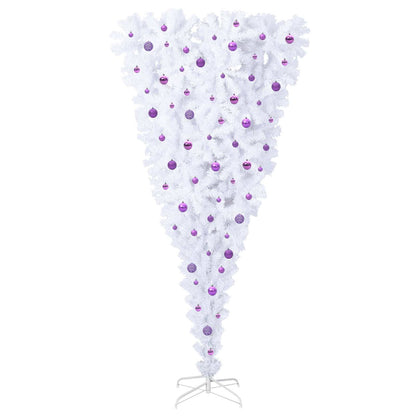 Albero di Natale artificiale Bianco 240 cm PVC e Acciaio | homemem39