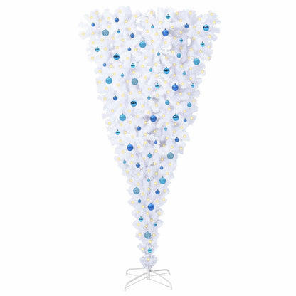 Albero di Natale artificiale Bianco 240 cm PVC e Acciaio | homemem39