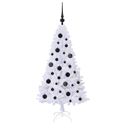 Albero di Natale artificiale Bianco 120 cm PVC e Acciaio | homemem39