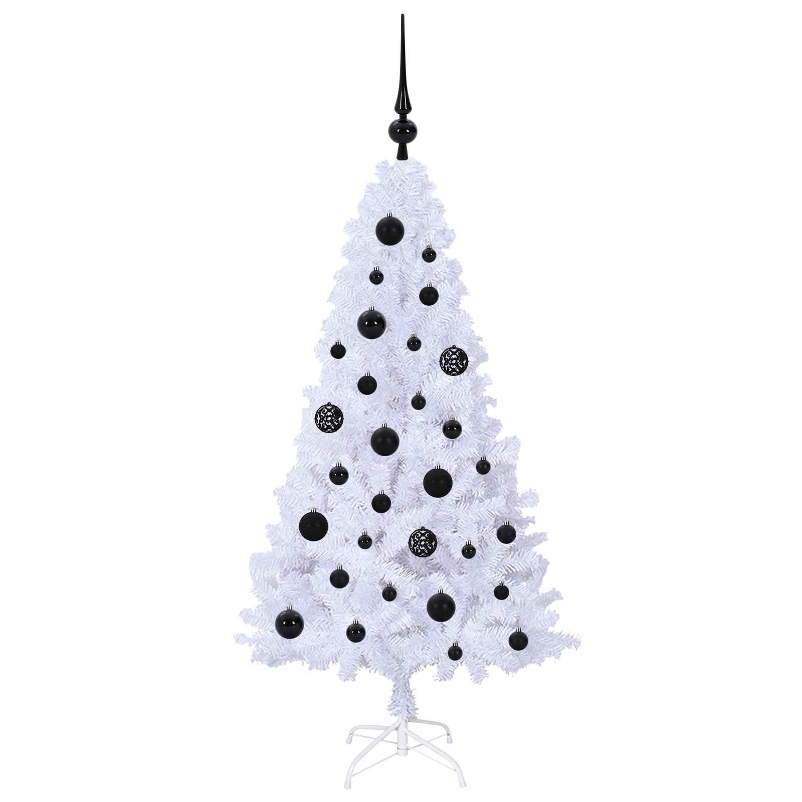 Albero di Natale artificiale Bianco 120 cm PVC e Acciaio | homemem39