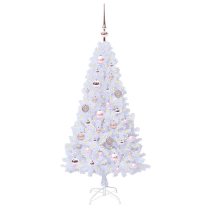 Albero di Natale artificiale Bianco 120 cm PVC e Acciaio | homemem39
