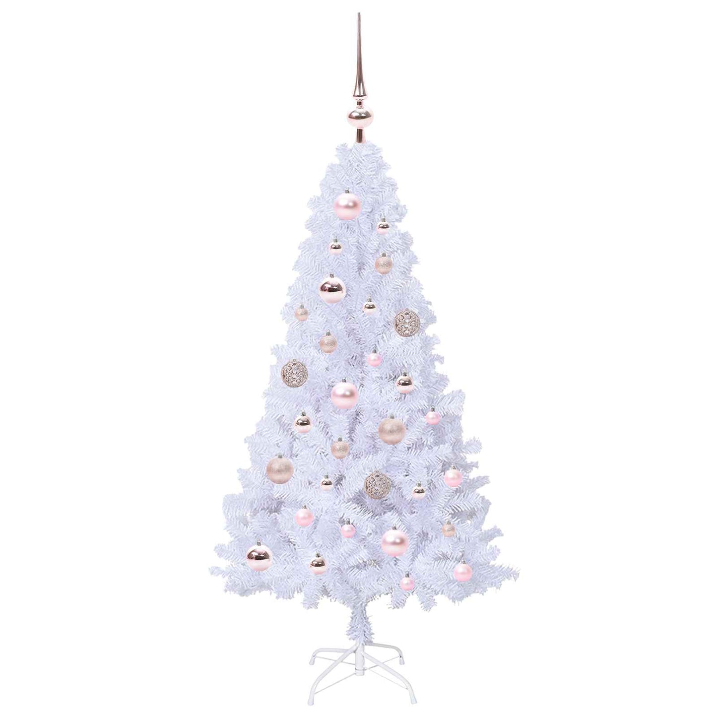 Albero di Natale artificiale Bianco 120 cm PVC e Acciaio | homemem39