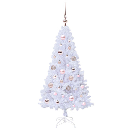 Albero di Natale artificiale Bianco 120 cm PVC e Acciaio | homemem39
