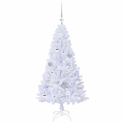 Albero di Natale artificiale Bianco 120 cm PVC e Acciaio