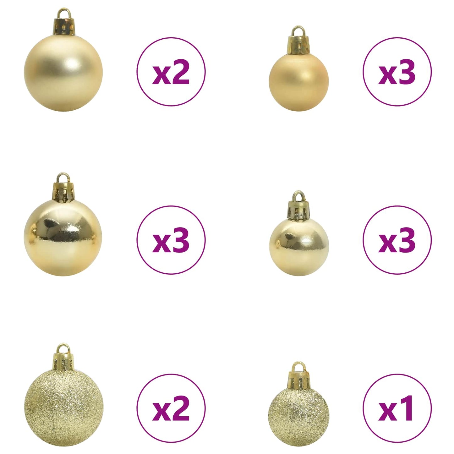 Albero di Natale artificiale Bianco 120 cm PVC e Acciaio