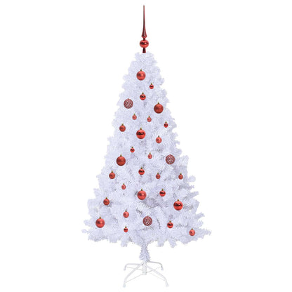 Albero di Natale artificiale Bianco 150 cm PVC e Acciaio