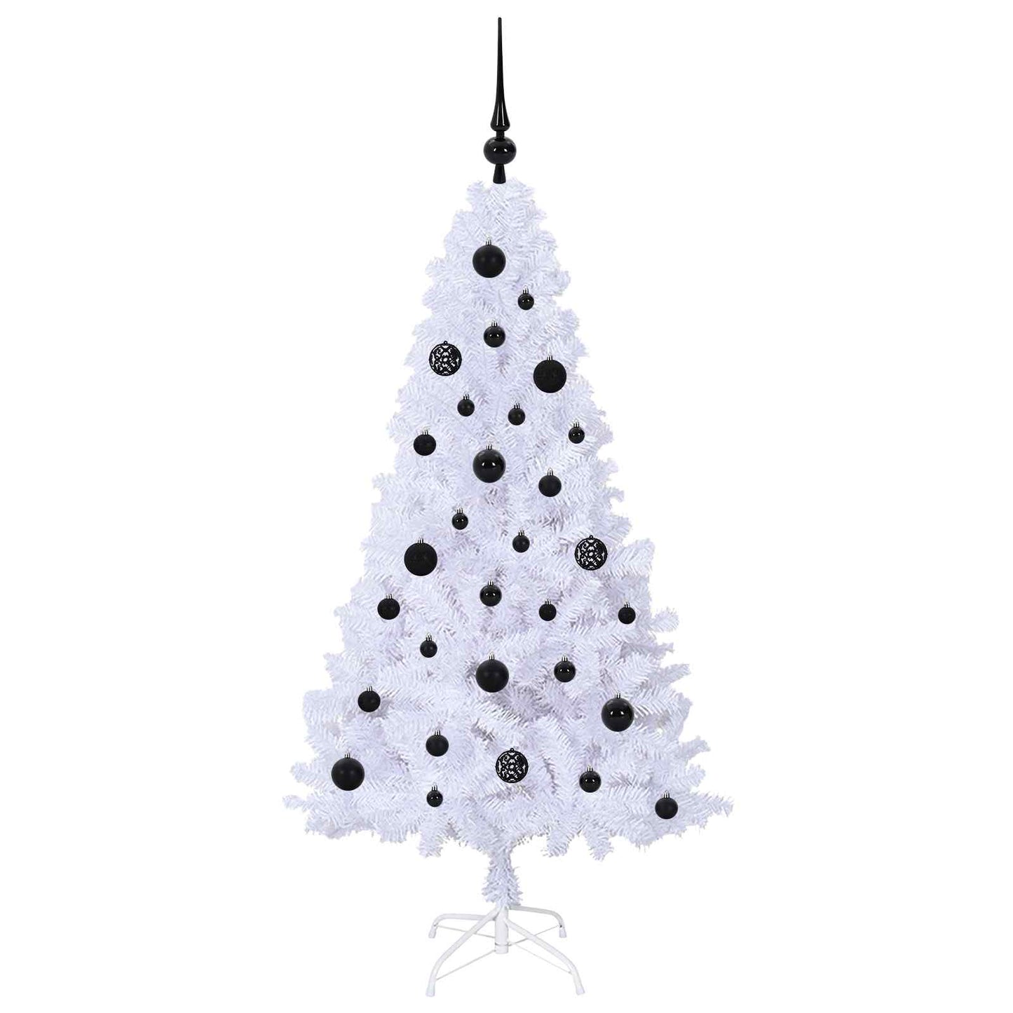 Albero di Natale artificiale Bianco 150 cm PVC e Acciaio