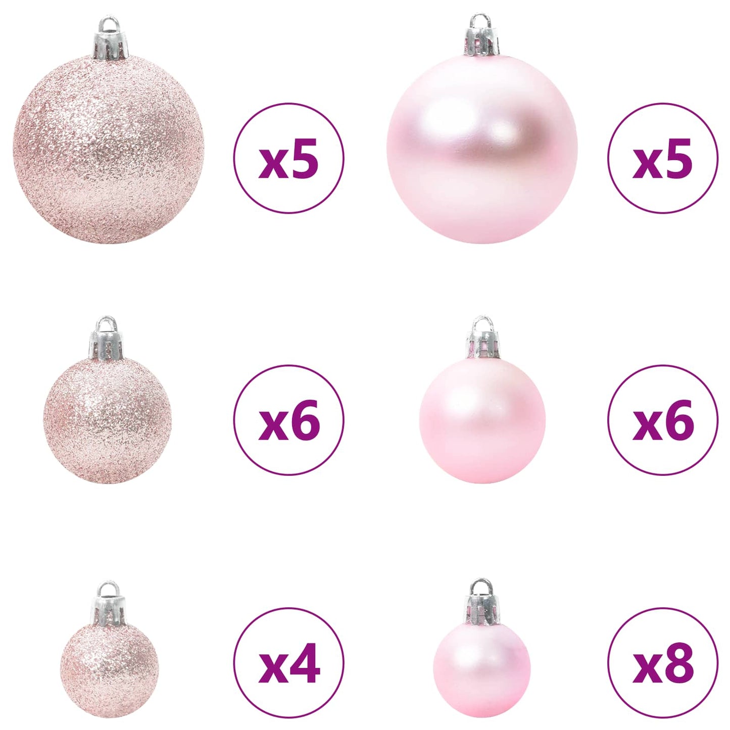 Albero di Natale artificiale Bianco 150 cm PVC e Acciaio