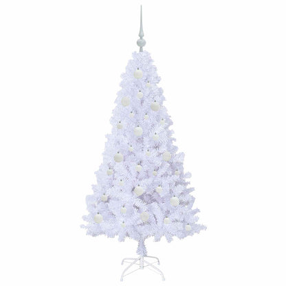 Albero di Natale artificiale Bianco 150 cm PVC e Acciaio