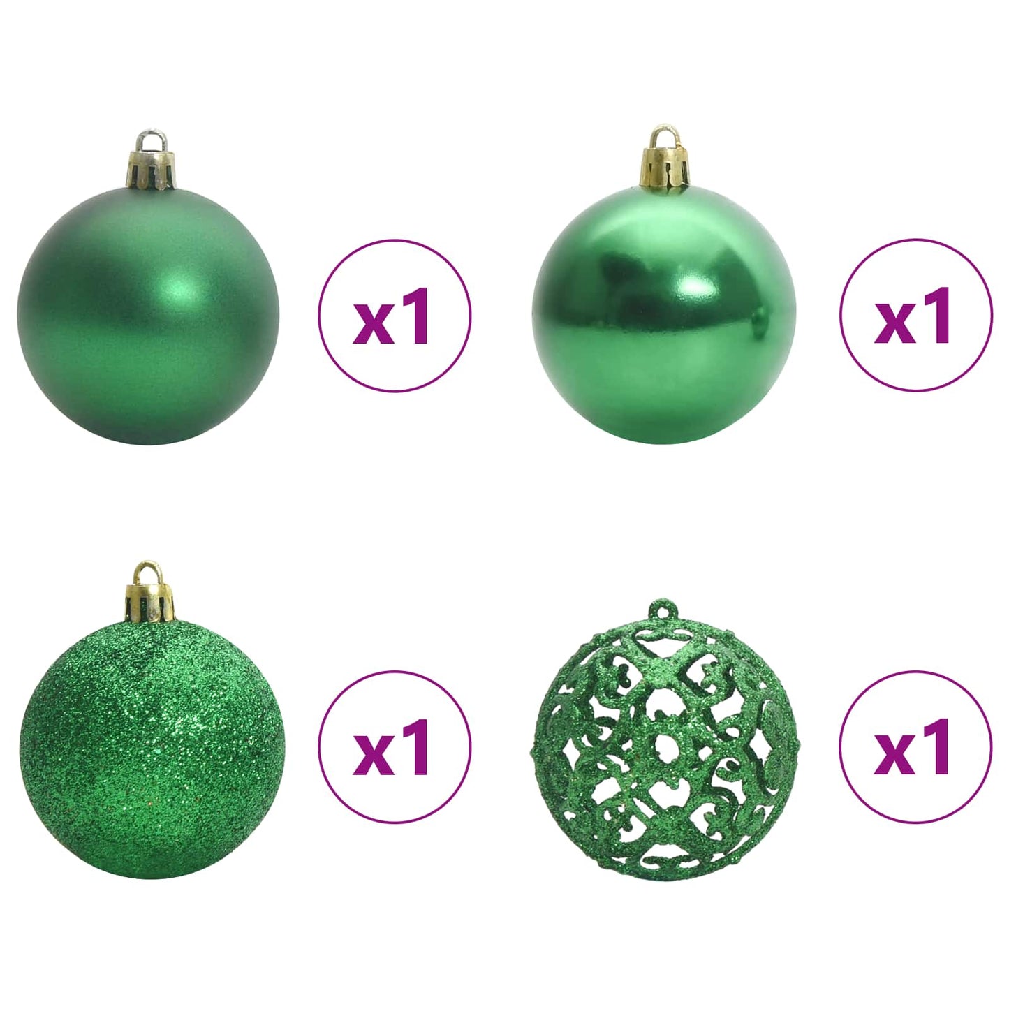 Albero di Natale artificiale Bianco 150 cm PVC e Acciaio