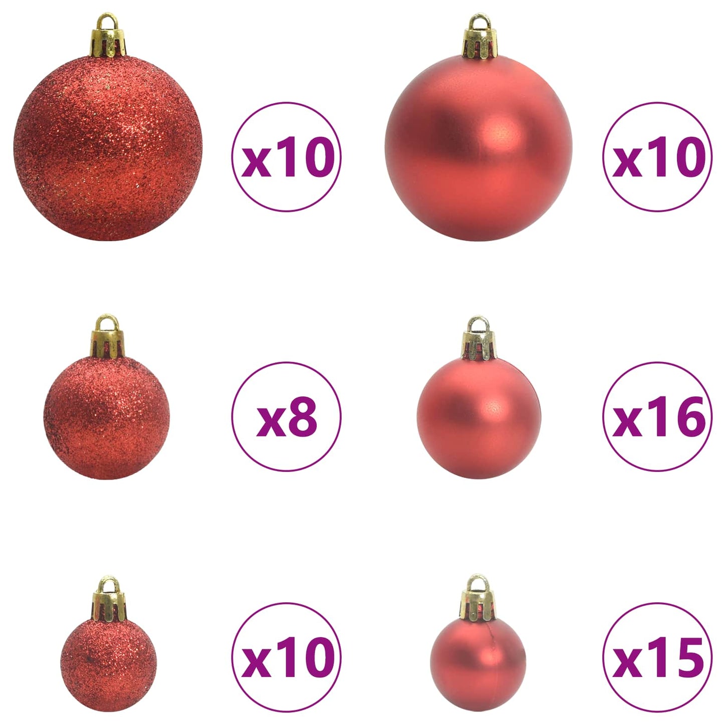 Albero di Natale artificiale Bianco 180 cm PVC e Acciaio