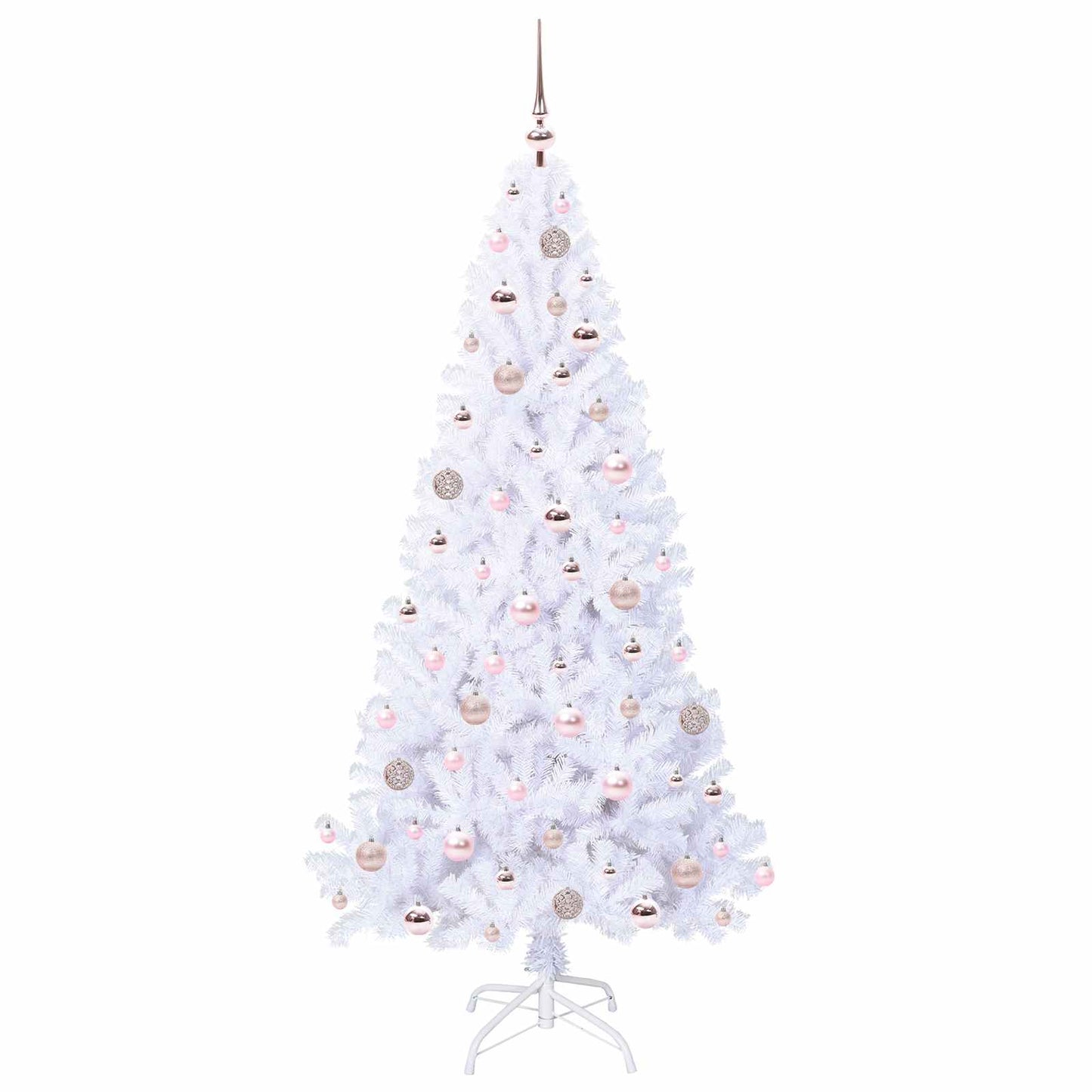 Albero di Natale artificiale Bianco 180 cm PVC e Acciaio