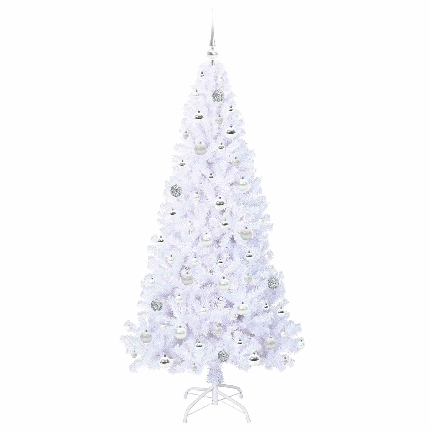 Albero di Natale artificiale Bianco 180 cm PVC e Acciaio | homemem39