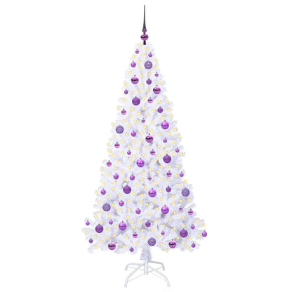 Albero di Natale artificiale Bianco 180 cm PVC e Acciaio
