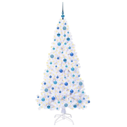 Albero di Natale artificiale Bianco 180 cm PVC e Acciaio