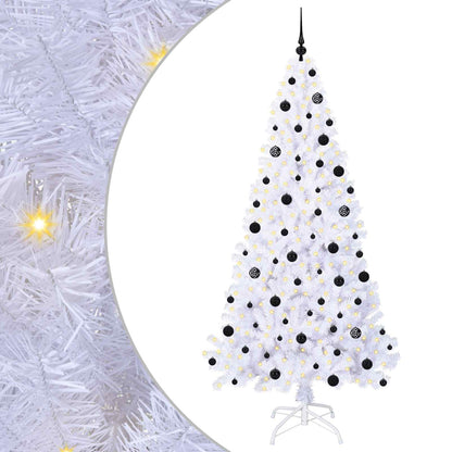 Albero di Natale artificiale Bianco 210 cm PVC e Acciaio