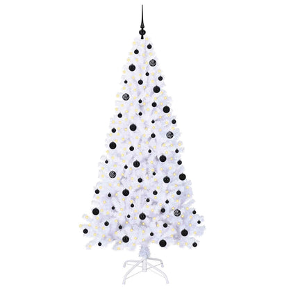 Albero di Natale artificiale Bianco 210 cm PVC e Acciaio