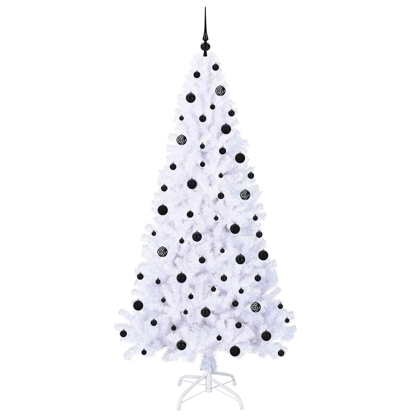 Albero di Natale artificiale Bianco 210 cm PVC e Acciaio
