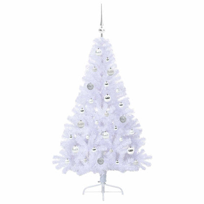 Albero di Natale artificiale Bianco 150 cm PVC e Acciaio | homemem39