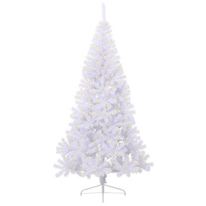 Albero di Natale artificiale Bianco 240 cm PVC e Acciaio