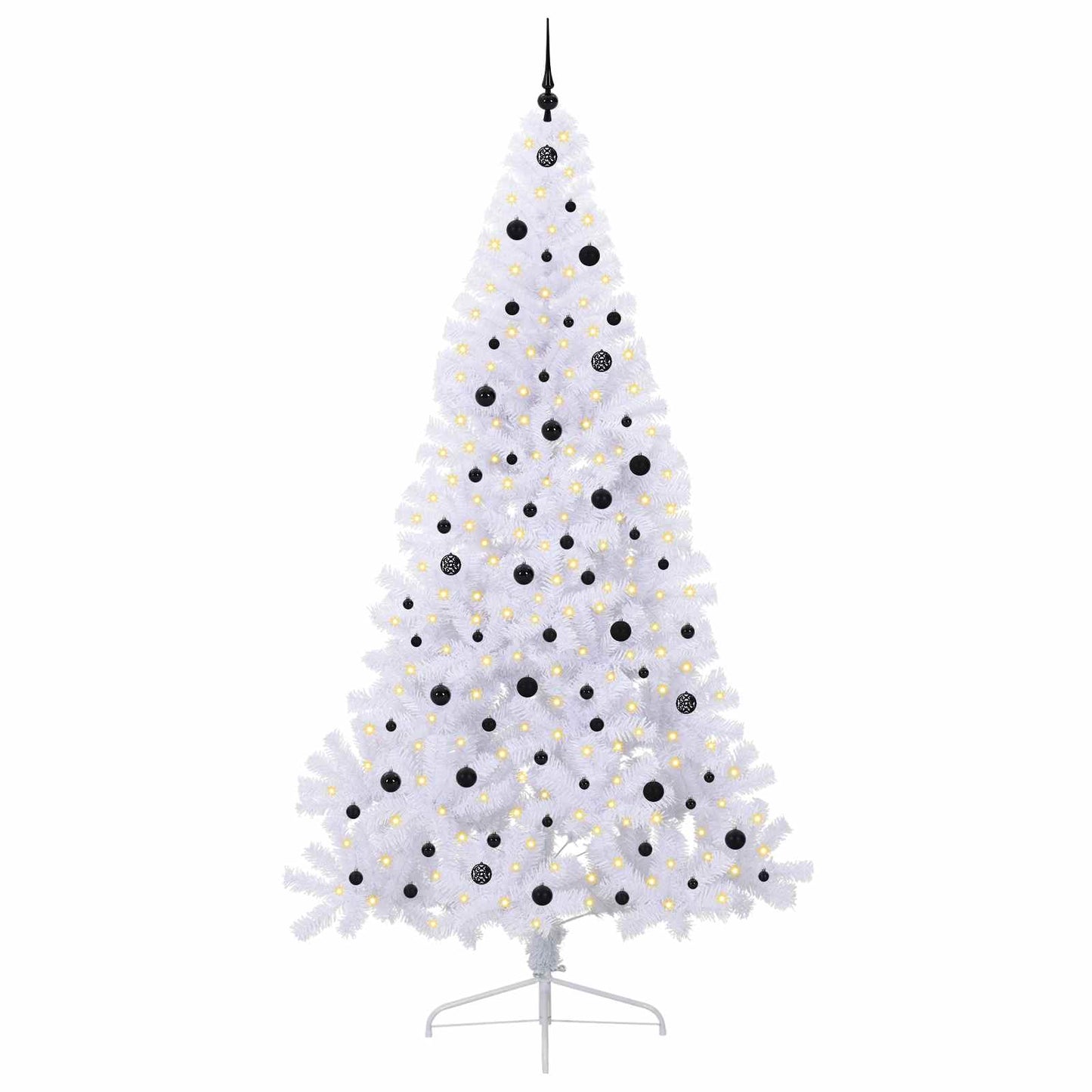 Albero di Natale artificiale Bianco 240 cm PVC e Acciaio