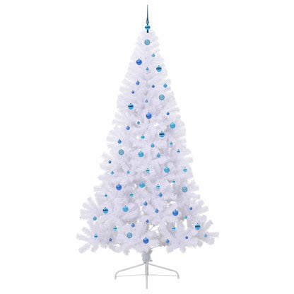 Albero di Natale artificiale Bianco 240 cm PVC e Acciaio