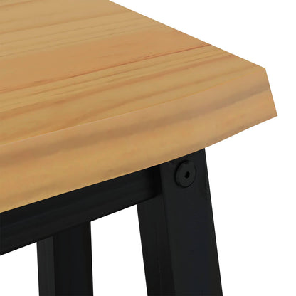 Panchina da pranzo EKAI Nero 91,5 x 29 x 45,5 cm | homemem39