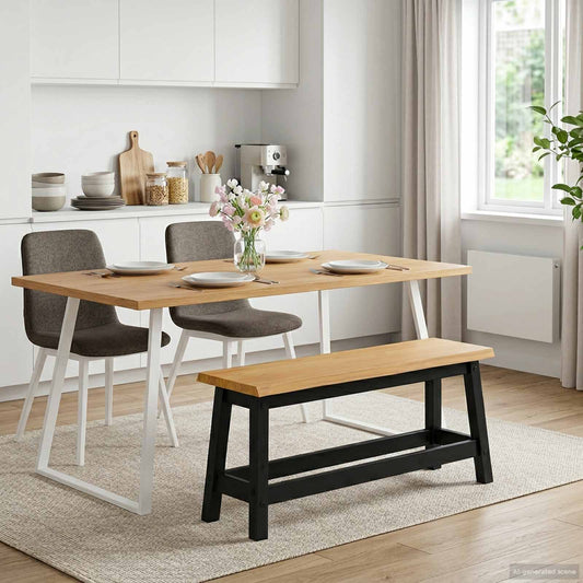 Panchina da pranzo EKAI Nero 91,5 x 29 x 45,5 cm | homemem39