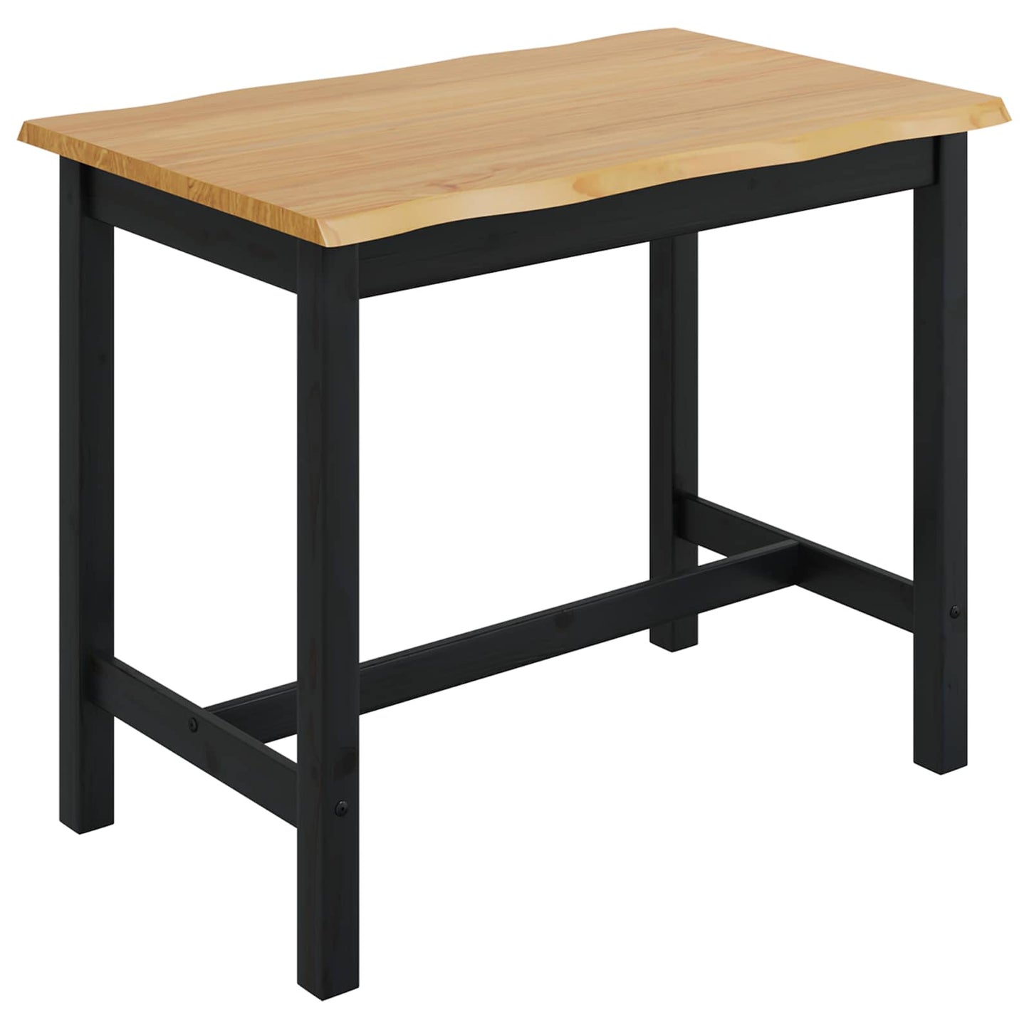 Tavolo Alto EKAI Nero 112 x 70 x 91 cm Legno Massello di Pino